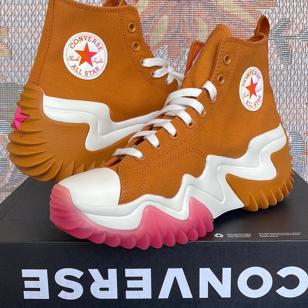 Converse Men’s A00854C
RUN STAR MOTION HI
MONARCH/STRAWBERRY JAM/EGRET
Sneakers - Picture 11 of 16